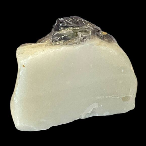 Amethyst Tipped Art Glass Cullet Glowing Manganese Slag Glass #5GX29 - Picture 6 of 7